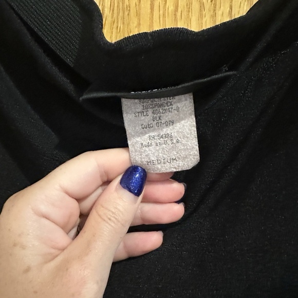 Vintage JKLA Black Maxi Skirt with slit - Picture 3 of 4